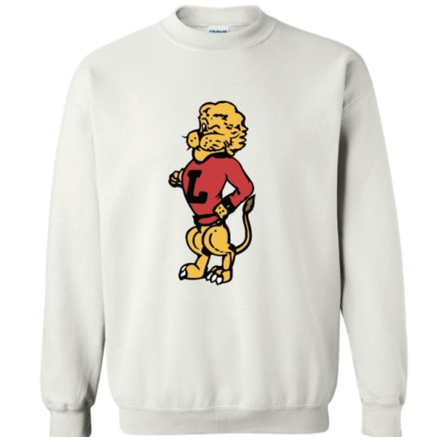 Chesty Crewneck Sweatshirt- White | Lawrence High School PTO